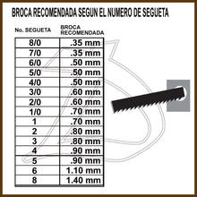 SEGUETA ANTILOPE NO.2/0 ALEMANA (GRUESA)