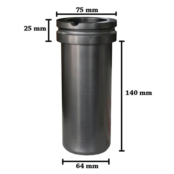 CRISOL DE GRAFITO FOXYONE P/HORNOS ITALIANOS 3 KGS.