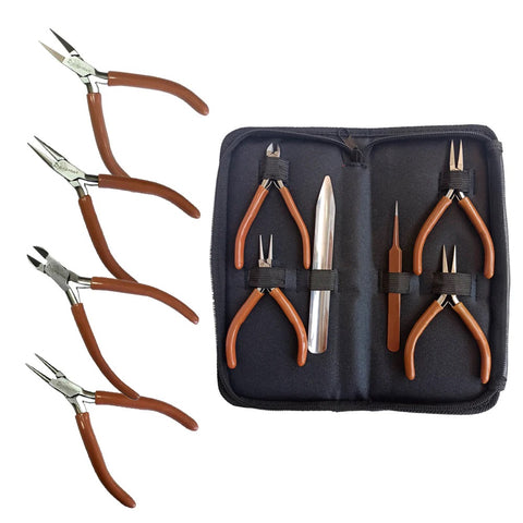ALICATES, JGO 4 PZAS 4" CON ESTUCHE, DIAMANTEX