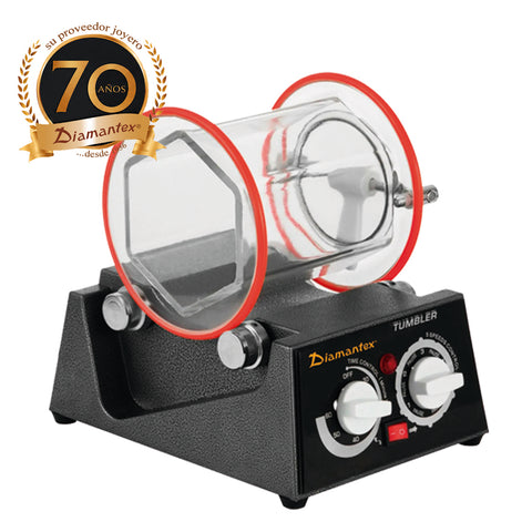 BARRIL ROTATORIO DE 3 KGS ACRILICO TRANSPARENTE