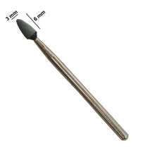 ESMERIL VERDE FLAMA (EXTRA FINO) 6 x 3 mm