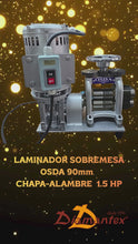 LAMINADOR SOBREMESA OSDA 90mm  CHAPA-ALAMBRE  1.5 HP
